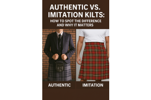 Imitation versus real kilt photo