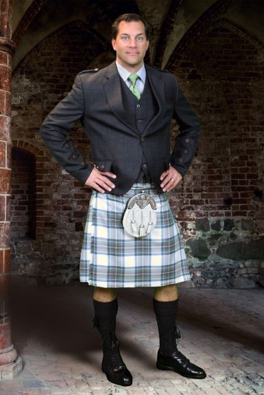 Scottish kilts for men Granite Grey Highland Grey Casual wedding wear 